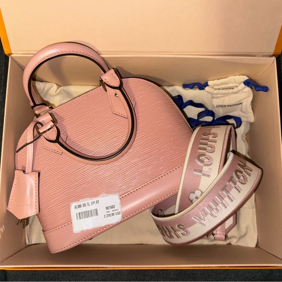 Louis Vuitton Alma BB Epi Shoulder Bag Pink - Picture 2 of 12